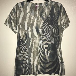 Kiara zebra print top